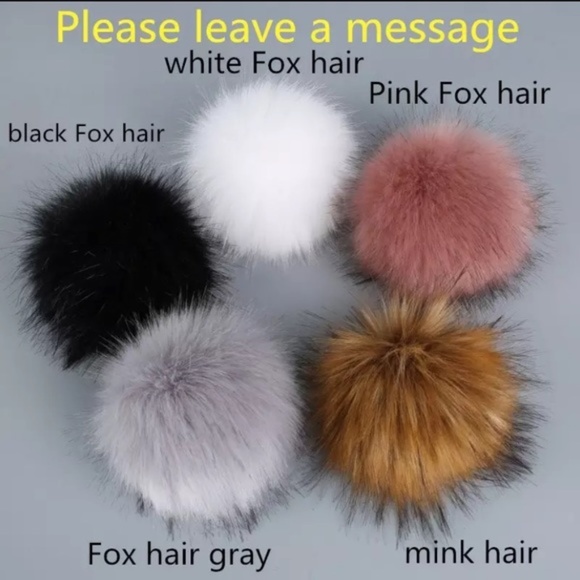 Winter Women Girl Skullies Beanie Cap Pompon Fur - Picture 4 of 11